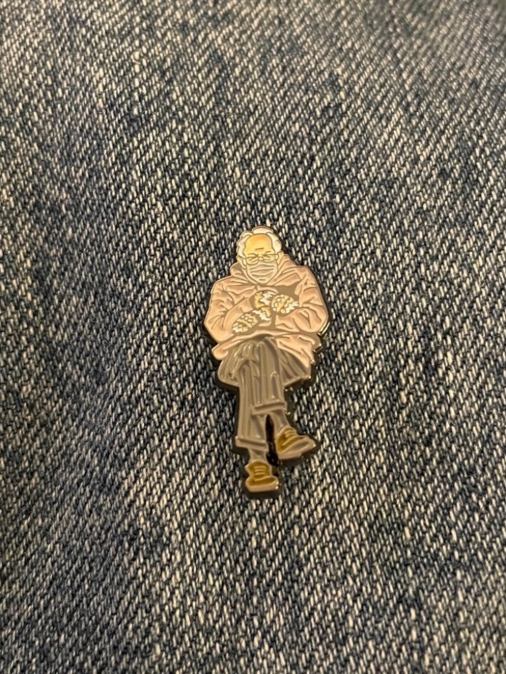 Bernie Sanders Enamel Pin | Political Novelty Campaign Pin